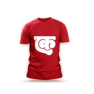Red Graphic Print Crew-Neck T-Shirt